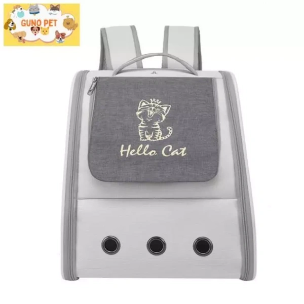 Trong quá trình khảo sát các mẫu balo trên thị trường, Balo phi hành gia mẫu mới vải Hello Cat dáng nghiêng của GUNO PET nổi bật ở nhiều khía cạnh. (Ảnh 5)