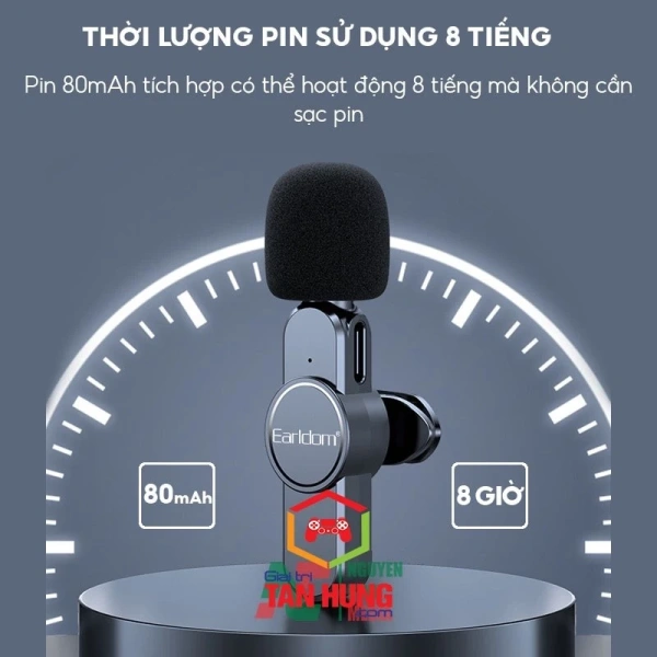 Nếu bạn đang tìm kiếm một giải pháp mic không dây cài áo vừa vừa tiền, vừa đáp ứng được nhu cầu ghi âm và livestream trong các tình huống thời tiết lạnh, Mic Thu Âm Không Dây Cài Áo Earldom MC3C là một lựa chọn đáng cân nhắc. (Ảnh 5)