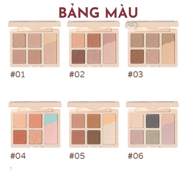 Bảng phấn mắt 6 màu hứa hẹn sắc màu bền lâu nhưng lại tan nhanh chỉ sau vài giờ trang điểm - Ảnh 4 Bảng phấn mắt 6 màu hứa hẹn sắc màu bền lâu nhưng lại tan nhanh chỉ sau vài giờ trang điểm - Ảnh 4