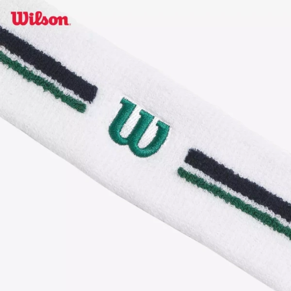 Trong số các mẫu băng trán đang có trên thị trường, Wilson Unisex Stripe Headband Bright White (mã sản phẩm WU00065411) đem đến một giải pháp cân bằng giữa độ bám và khả năng thoáng khí. (Ảnh 4)