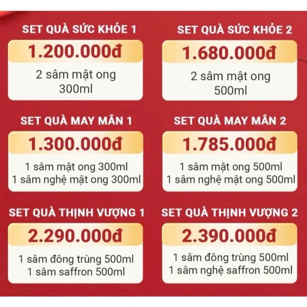 Với mức giá 1.188.000 VND (được giảm từ 1.520.640 VND), Set Quà Tết Sâm Mật Ong YY không chỉ cung cấp những thành phần sức khỏe như sâm, mật và ong, mà còn chú trọng tới thiết kế vỏ quà Tết sang trọng, tinh tế. (Ảnh 4)