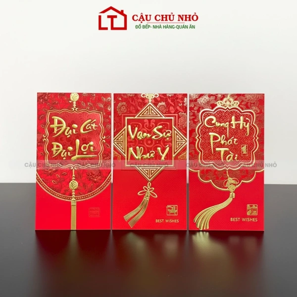 Bao lì xì đỏ Tết 2026 – Khi màu nhung sang trọng lại làm trẻ khó mở ngay - Ảnh 3