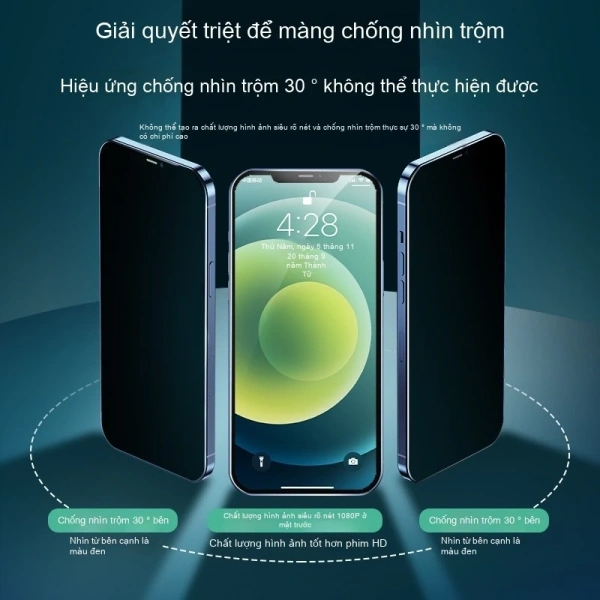 Bảo mật màn hình iPhone bằng kính chắn nhìn thường khiến chất lượng hiển thị video bị suy giảm - Ảnh 3 Bảo mật màn hình iPhone bằng kính chắn nhìn thường khiến chất lượng hiển thị video bị suy giảm - Ảnh 3