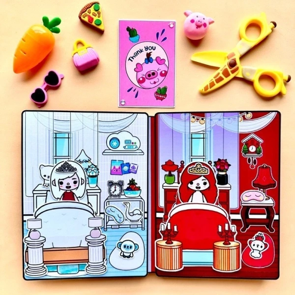 Bất ngờ khi ngôi nhà giấy mini cho búp bê dễ vỡ chỉ sau vài lần trang trí - Ảnh 3