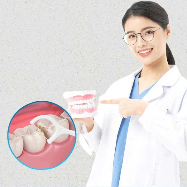 Một buổi chăm sóc răng miệng tại phòng khám có thể tốn từ 300.000‑500.000 VND, còn Set 3 Hộp Tăm Chỉ Nha Khoa 150 Cây hiện có giá giảm chỉ còn 19.900 VND (giá gốc 24.676 VND). (Ảnh 5)