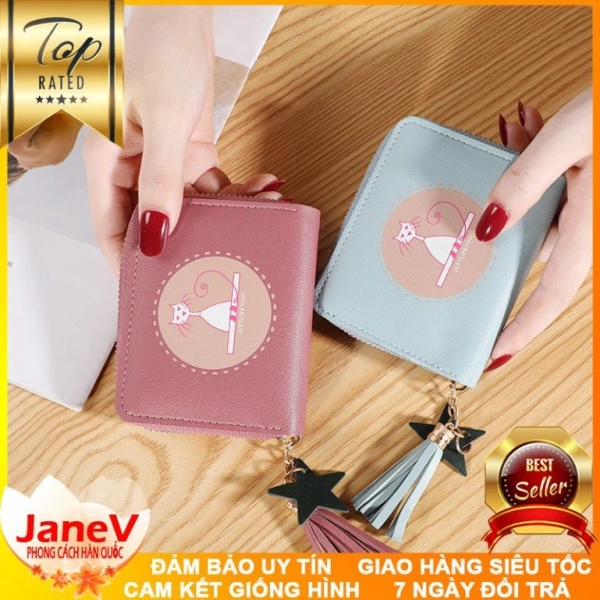 Trong số các mẫu ví mini Hàn Quốc đang được ưa chuộng, Ví Nữ Mini Ngắn Cầm Tay Dễ Thương Nữ Tính Hàn Quốc TVNN290 (free ship, 5 màu) là một ví dụ điển hình cho thiết kế vừa thời trang vừa tiện dụng. (Ảnh 4) Trong số các mẫu ví mini Hàn Quốc đang được ưa chuộng, Ví Nữ Mini Ngắn Cầm Tay Dễ Thương Nữ Tính Hàn Quốc TVNN290 (free ship, 5 màu) là một ví dụ điển hình cho thiết kế vừa thời trang vừa tiện dụng. (Ảnh 4)