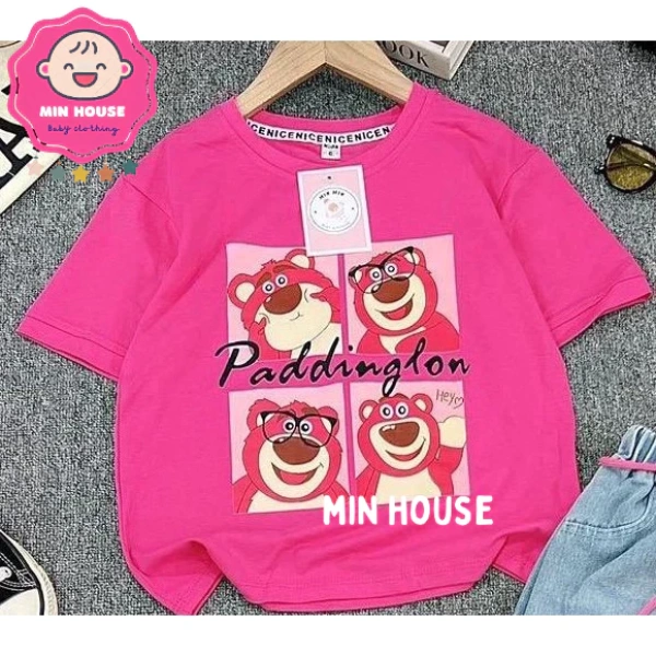 Sản phẩm (18-40kg) Áo thun in nhiệt gấu dâu hot hit cho bé gái diện đi học, đi chơi là một ví dụ điển hình thể hiện cách cân bằng giữa thiết kế hấp dẫn và chất lượng thực tế. (Ảnh 4) Sản phẩm (18-40kg) Áo thun in nhiệt gấu dâu hot hit cho bé gái diện đi học, đi chơi là một ví dụ điển hình thể hiện cách cân bằng giữa thiết kế hấp dẫn và chất lượng thực tế. (Ảnh 4)