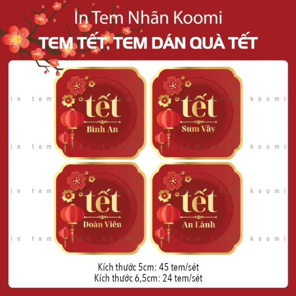 Trên thị trường có rất nhiều lựa chọn tem Tết, tuy nhiên không phải loại nào cũng thích hợp để dán trên các đồ vật trong gia đình vào thời tiết ẩm ướt. (Ảnh 2)