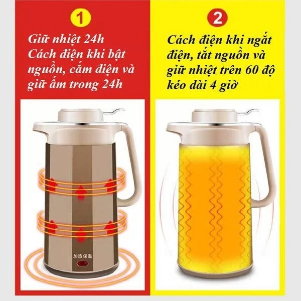 Thời gian giữ nhiệt có thể giảm khoảng 2‑3 giờ so với điều kiện nhiệt độ phòng. (Ảnh 5) Thời gian giữ nhiệt có thể giảm khoảng 2‑3 giờ so với điều kiện nhiệt độ phòng. (Ảnh 5)
