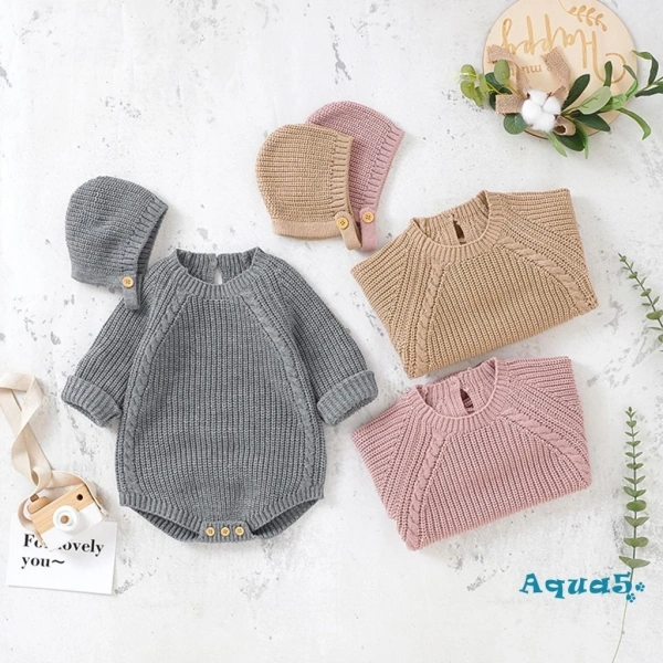 Bộ áo liền quần dệt kim mùa thu đông cho bé gái giữ ấm, nhưng mũ liền kèm dễ gây khó chịu khi trẻ muốn tự tháo ra - Ảnh 1 Bộ áo liền quần dệt kim mùa thu đông cho bé gái giữ ấm, nhưng mũ liền kèm dễ gây khó chịu khi trẻ muốn tự tháo ra - Ảnh 1