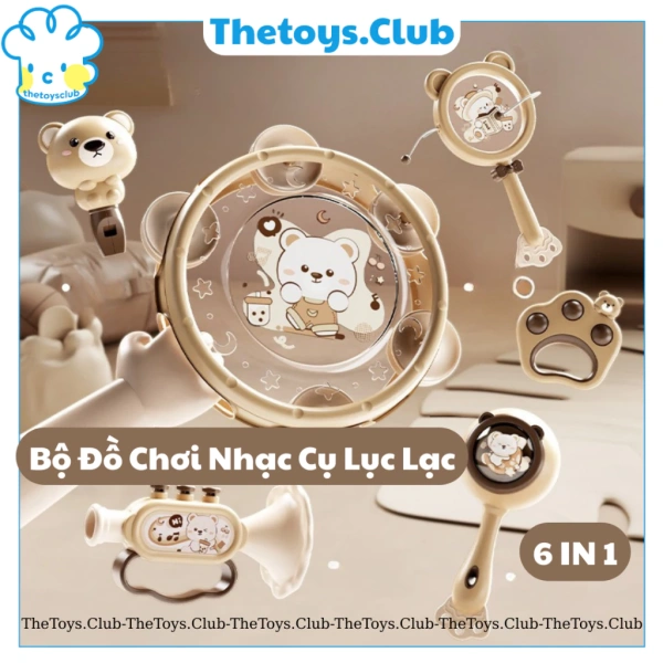 Bộ đồ chơi âm nhạc đa năng 6 trong 1 có thể rèn luyện tập trung và phối hợp tay‑chi của bé tốt hơn bạn tưởng. - Ảnh 1