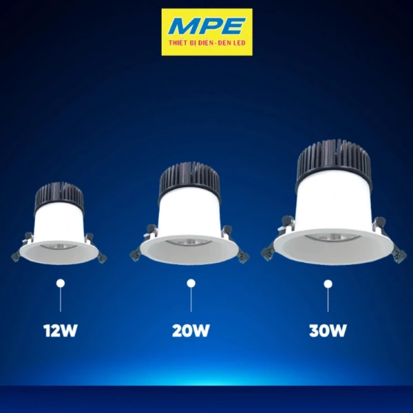 Đèn Downlight âm trần DL65 có ba mức công suất (12W, 20W, 30W) và cung cấp ánh sáng vàng 3000K. (Ảnh 3) Đèn Downlight âm trần DL65 có ba mức công suất (12W, 20W, 30W) và cung cấp ánh sáng vàng 3000K. (Ảnh 3)