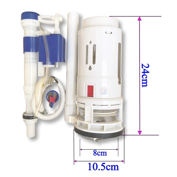 Bộ xả bồn cầu nhựa ABS đường kính thân 10 cm tăng luồng nước mạnh nhưng tiếng rò rỉ lại gây bất ngờ - Ảnh 1 Bộ xả bồn cầu nhựa ABS đường kính thân 10 cm tăng luồng nước mạnh nhưng tiếng rò rỉ lại gây bất ngờ - Ảnh 1