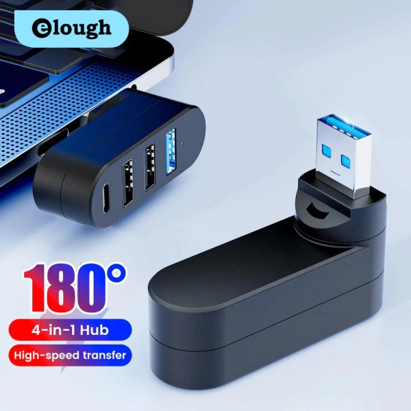 Bốn cổng USB 3.0 xoay 180° thật sự giảm bớt lộn xộn trên bàn làm việc - Ảnh 1 Bốn cổng USB 3.0 xoay 180° thật sự giảm bớt lộn xộn trên bàn làm việc - Ảnh 1