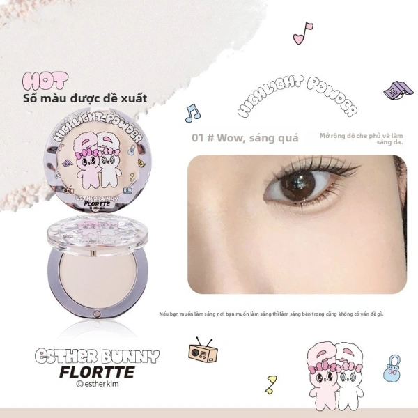 Sau khi đã hoàn thiện highlighter, có thể phủ một lớp “setting powder” rất mỏng lên vùng đã tán để khóa màu và tránh lớp highlighter di chuyển khi da tiết mồ hôi. (Ảnh 4) Sau khi đã hoàn thiện highlighter, có thể phủ một lớp “setting powder” rất mỏng lên vùng đã tán để khóa màu và tránh lớp highlighter di chuyển khi da tiết mồ hôi. (Ảnh 4)