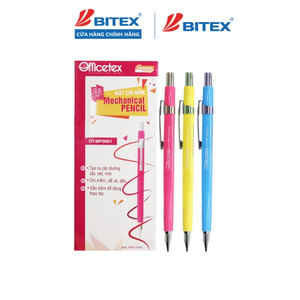Bút chì bấm 3 màu ngòi 0.5mm hỗ trợ ghi nhanh, nhưng ngòi mỏng dễ gãy khi dùng liên tục - Ảnh 1 Bút chì bấm 3 màu ngòi 0.5mm hỗ trợ ghi nhanh, nhưng ngòi mỏng dễ gãy khi dùng liên tục - Ảnh 1