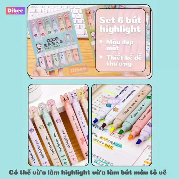 Bút highlight màu pastel tạo cảm giác nhẹ nhàng, nhưng độ bền màu thường khiến người dùng bất ngờ. - Ảnh 5