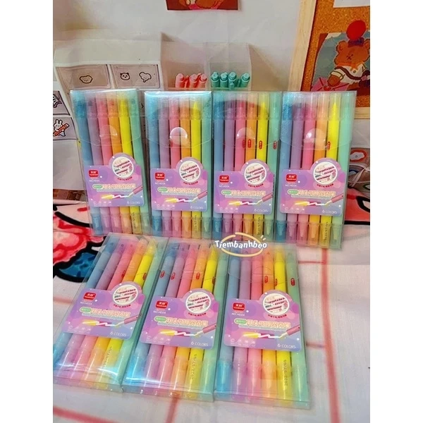 Việc sở hữu một bộ gồm 6 màu pastel không chỉ giúp bạn linh hoạt trong việc phân loại và nhấn mạnh thông tin, mà còn giảm thiểu thời gian tìm kiếm bút khi cần màu cụ thể. (Ảnh 3)