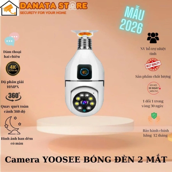 Camera 2 mắt xoay 360° thực sự giảm góc chết trong phòng tối, còn chế độ xem đêm có màu lại gây ấn tượng bất ngờ - Ảnh 1 Camera 2 mắt xoay 360° thực sự giảm góc chết trong phòng tối, còn chế độ xem đêm có màu lại gây ấn tượng bất ngờ - Ảnh 1