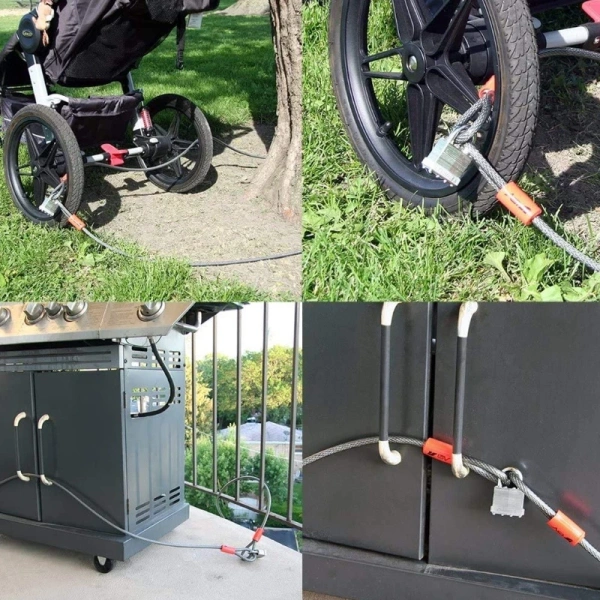Trong số các mẫu cáp khóa đang có trên thị trường, 1.8m Lock Cable Mtb Road Anti-theft Security Steel Wire Lock được nhiều người mua đánh giá là “đáng tin cậy” cho nhu cầu đô thị. (Ảnh 5)