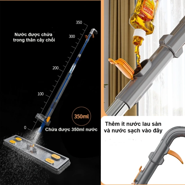 Để có cái nhìn khách quan, chúng ta sẽ đặt cây lau nhà tự vắt 360 độ đối chiếu với ba loại phổ biến: cây lau truyền thống, máy lau sàn tự động (robot), và cây lau đa năng có tính năng hút bụi. (Ảnh 4)