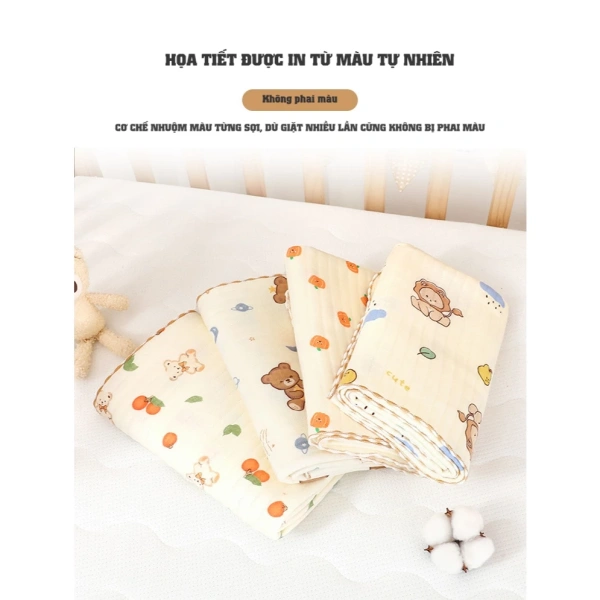 Trên thị trường hiện nay, chăn đắp BeeOn vải cotton 3 lớp được thiết kế để đáp ứng nhu cầu đa dạng của các bậc cha mẹ. (Ảnh 3) Trên thị trường hiện nay, chăn đắp BeeOn vải cotton 3 lớp được thiết kế để đáp ứng nhu cầu đa dạng của các bậc cha mẹ. (Ảnh 3)