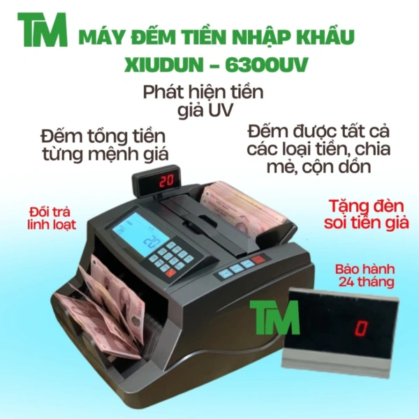 Một tính năng quan trọng của máy đếm tiền cao cấp là khả năng nhân tổng tiền theo từng mệnh giá polymer. (Ảnh 2) Một tính năng quan trọng của máy đếm tiền cao cấp là khả năng nhân tổng tiền theo từng mệnh giá polymer. (Ảnh 2)
