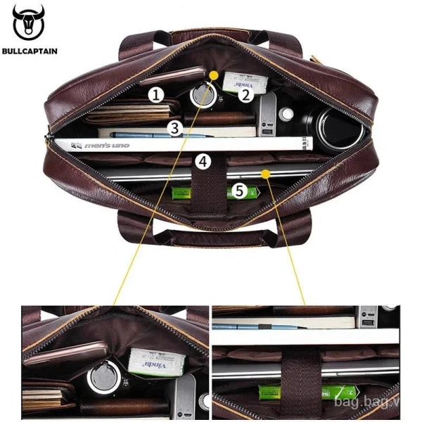 Chiếc cặp da cho laptop 14 inch thường bị lãng quên: lỗ gập tay kéo chính là yếu tố quyết định độ bền - Ảnh 3 Chiếc cặp da cho laptop 14 inch thường bị lãng quên: lỗ gập tay kéo chính là yếu tố quyết định độ bền - Ảnh 3