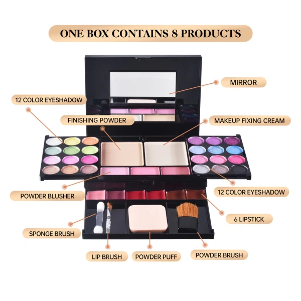 Chiếc cọ xốp duy nhất trong bộ trang điểm 24 màu lại là yếu tố quyết định độ bền màu son và phấn mắt suốt ngày. - Ảnh 1