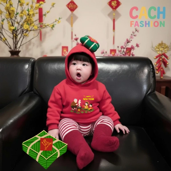 Chiếc mũ bánh chưng trên áo hoodie trẻ khiến việc giặt giũ dịp lì xì Tết 2026 khó khăn hơn mong đợi - Ảnh 3