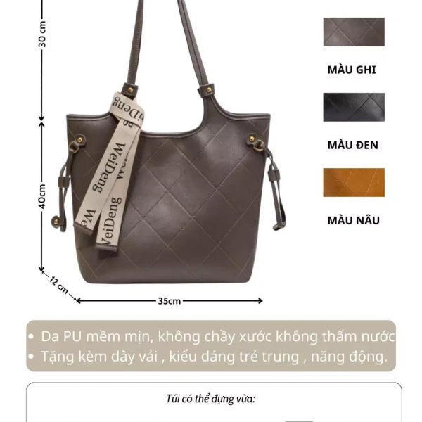 Chiếc túi tote da mềm đủ rộng cho A4 và laptop 15‑inch nhưng sức nặng khi mang dài giờ lại khiến bất ngờ - Ảnh 4