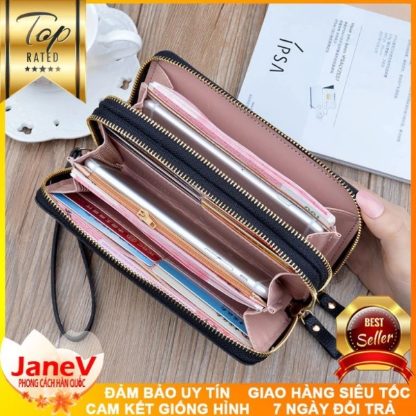 Trong các thương hiệu nội địa, một mẫu ví cầm tay dài đang nhận được sự quan tâm đáng kể chính là free ship [6 MÀU] Ví Cầm Tay Nữ Dài Cao Cấp Phong Cách Hàn Quốc TVNN273. (Ảnh 4)
