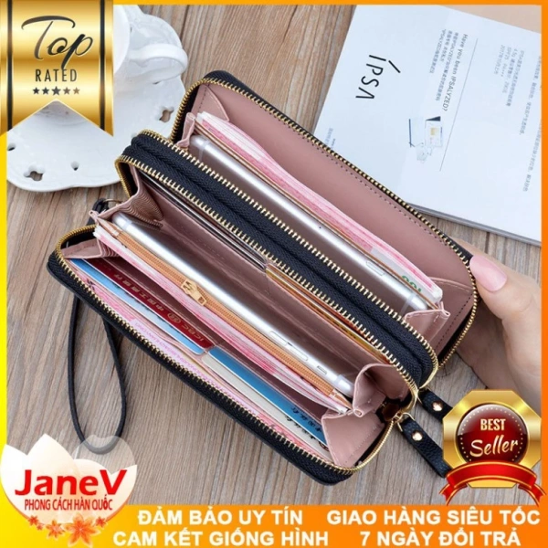 Chiếc ví TVNN272 hiện có 6 màu: Hồng, Đen, Đỏ, Xám, Tím, Xanh Rêu. (Ảnh 3) Chiếc ví TVNN272 hiện có 6 màu: Hồng, Đen, Đỏ, Xám, Tím, Xanh Rêu. (Ảnh 3)
