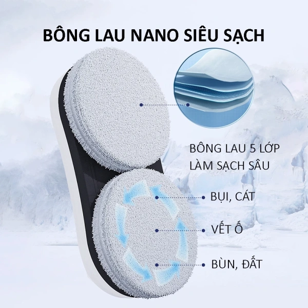 Một trong những mẫu robot hiện nay được đánh giá cao là Robot Lau Kính Tự Động Thông Minh – Lực Hút Siêu Mạnh. (Ảnh 4)
