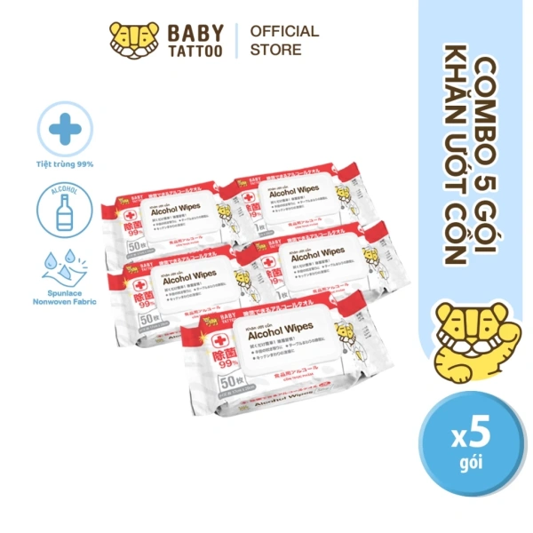 Độ ẩm vừa phải của khăn giấy ướt kháng khuẩn chính là yếu tố quyết định độ bền của hình tattoo tạm thời trên da bé. - Ảnh 1