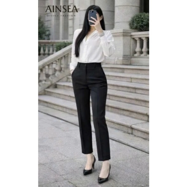 Một số thương hiệu nổi tiếng hiện đang cung cấp các mẫu quần công sở “ống đứng” với độ dài khác nhau. (Ảnh 3)