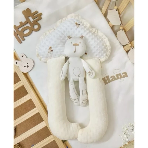 Với những tiêu chí trên, gối chữ U cho trẻ sơ sinh chất liệu nhung mềm mịn đang trở thành một lựa chọn hợp lý. (Ảnh 5)