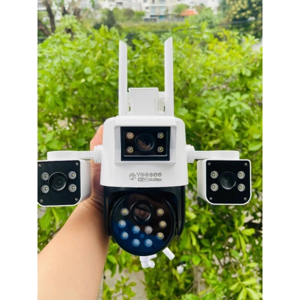Độ nét siêu cao của camera an ninh ngoài trời 4 mắt 42 LED khiến việc lưu trữ video trở thành nỗi lo bất ngờ - Ảnh 1 Độ nét siêu cao của camera an ninh ngoài trời 4 mắt 42 LED khiến việc lưu trữ video trở thành nỗi lo bất ngờ - Ảnh 1