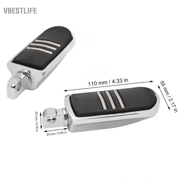 Một trong những ưu điểm lớn của bộ footpegs này là quá trình lắp đặt đơn giản, không đòi hỏi kỹ thuật cao. (Ảnh 3)