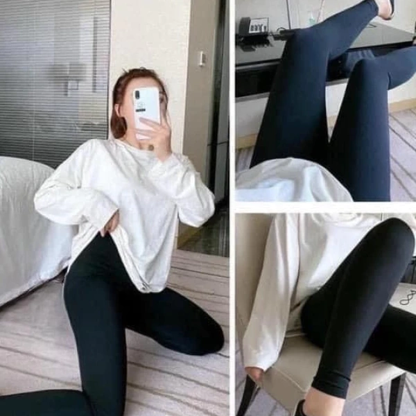 Khi bạn mặc legging, chọn áo có chiều dài tối thiểu đến đầu gối sẽ giảm bớt áp lực lên đầu gối. (Ảnh 4)