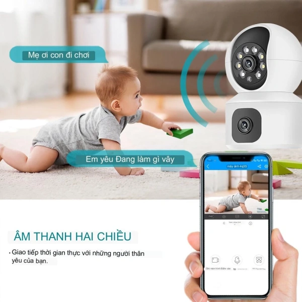 Đôi khi tính năng xem đồng thời 2 màn hình trên camera wifi trong nhà khiến người dùng quên kiểm soát góc quay 360 độ - Ảnh 3 Đôi khi tính năng xem đồng thời 2 màn hình trên camera wifi trong nhà khiến người dùng quên kiểm soát góc quay 360 độ - Ảnh 3