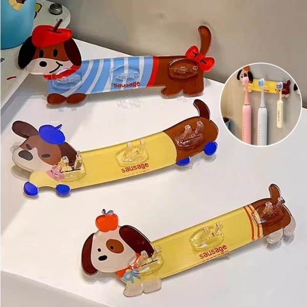 Trong danh mục các mẫu giá đỡ hiện nay, Giá đỡ bàn chải đánh răng STATIONWA Dachshung nổi bật với thiết kế hoạt hình dễ thương và tính năng chống thấm nước. (Ảnh 4) Trong danh mục các mẫu giá đỡ hiện nay, Giá đỡ bàn chải đánh răng STATIONWA Dachshung nổi bật với thiết kế hoạt hình dễ thương và tính năng chống thấm nước. (Ảnh 4)