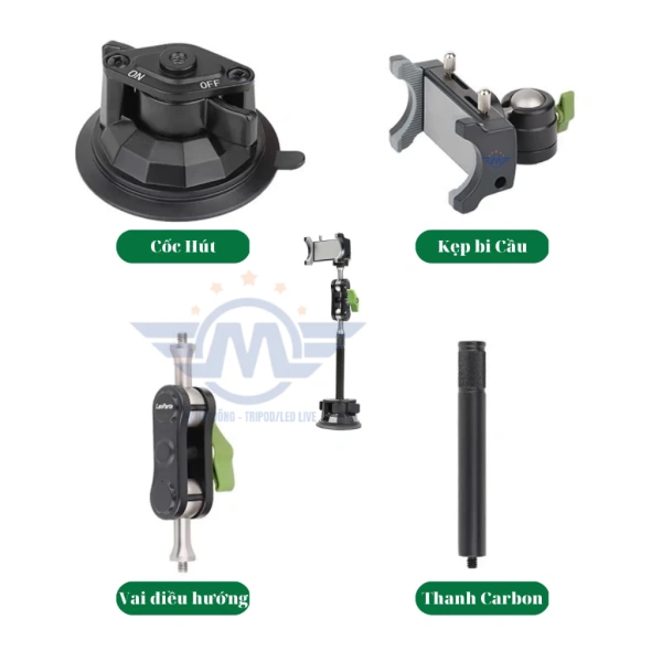 Có ba nhóm giá đỡ phổ biến trên thị trường hiện nay: giá đỡ hút chân không, giá đỡ gắn kẹp và giá đỡ kiểu gắn ốc (tripod). (Ảnh 4)