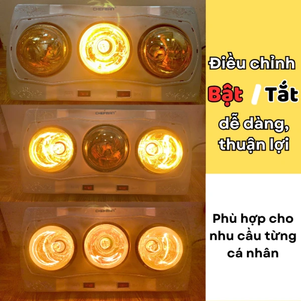 Đèn sưởi nhà tắm thường dựa trên nguyên lý bức xạ hồng ngoại. (Ảnh 2)