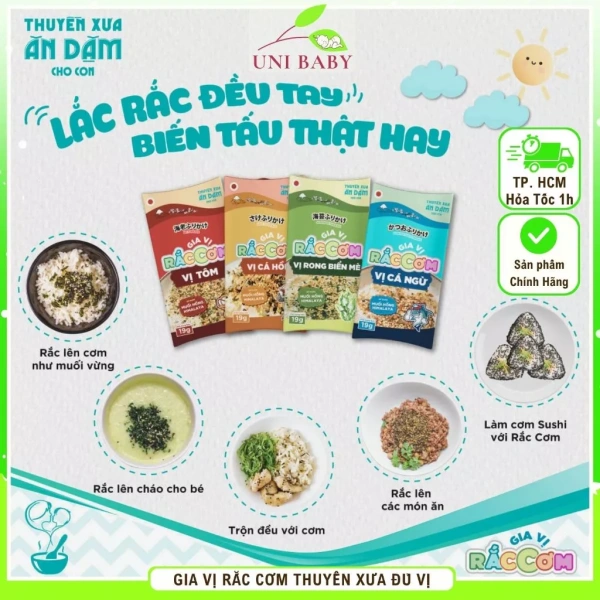 Giá trị thực sự của gia vị rắc cơm cho bé ăn dặm khi bé khám phá hương vị cá ngừ và tôm. - Ảnh 1 Giá trị thực sự của gia vị rắc cơm cho bé ăn dặm khi bé khám phá hương vị cá ngừ và tôm. - Ảnh 1