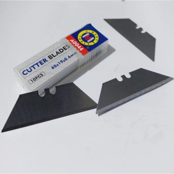 Hộp 10 lưỡi dao đa năng 2 đầu: độ dài 60mm phù hợp cho các chi tiết nhỏ, nhưng lại gặp khó khăn khi cắt vật liệu dày. - Ảnh 1