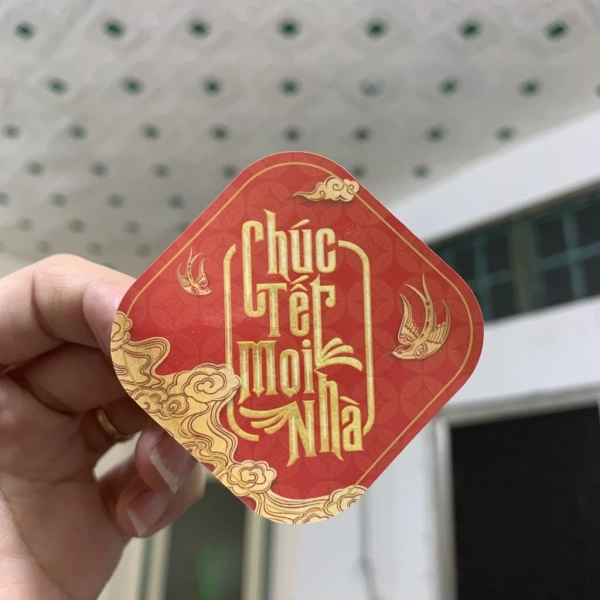 Một bộ tem đa dạng như Sét 50 tem dán hộp / túi quà Tết cho phép bạn linh hoạt tùy chỉnh. (Ảnh 3)