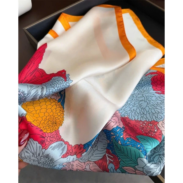 Với một buổi sáng bận rộn, bạn chỉ cần đặt chiếc bandana lụa quanh đầu theo kiểu mỏ quạ, nắm nhẹ tay và kéo cho vừa khít. (Ảnh 4) Với một buổi sáng bận rộn, bạn chỉ cần đặt chiếc bandana lụa quanh đầu theo kiểu mỏ quạ, nắm nhẹ tay và kéo cho vừa khít. (Ảnh 4)
