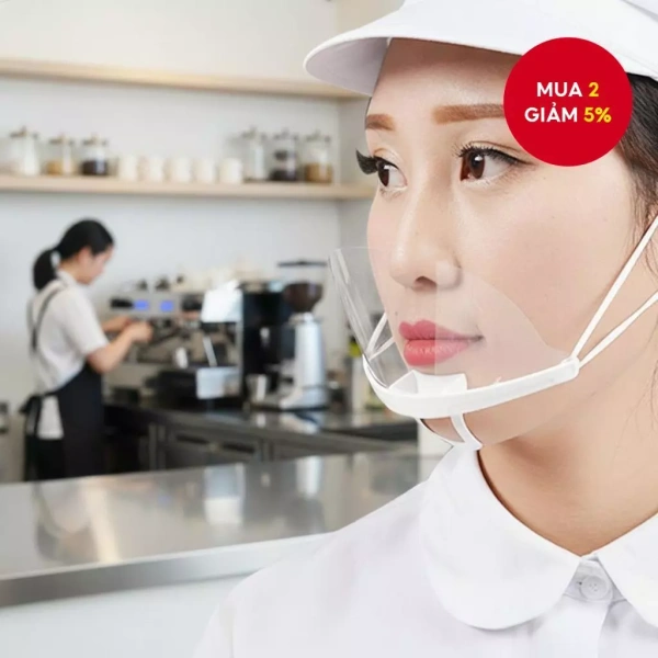 Khẩu trang trong suốt bảo vệ tầm nhìn ở bếp, nhưng mùi bếp vẫn len lỏi sau vài giờ làm việc - Ảnh 1 Khẩu trang trong suốt bảo vệ tầm nhìn ở bếp, nhưng mùi bếp vẫn len lỏi sau vài giờ làm việc - Ảnh 1