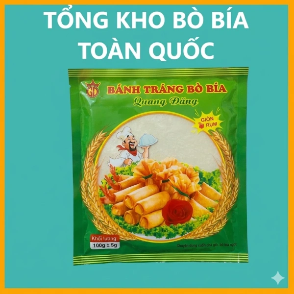 Khi bánh tráng đậu xanh rẻ 30 lá được dùng để cuốn nem, hầu hết người dùng ngạc nhiên vì độ giòn vẫn giữ nguyên. - Ảnh 1